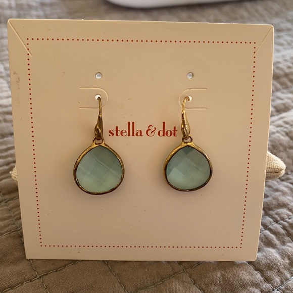 Stella & Dot Jewelry - Stella & Dot Turquoise and Gold Earrings